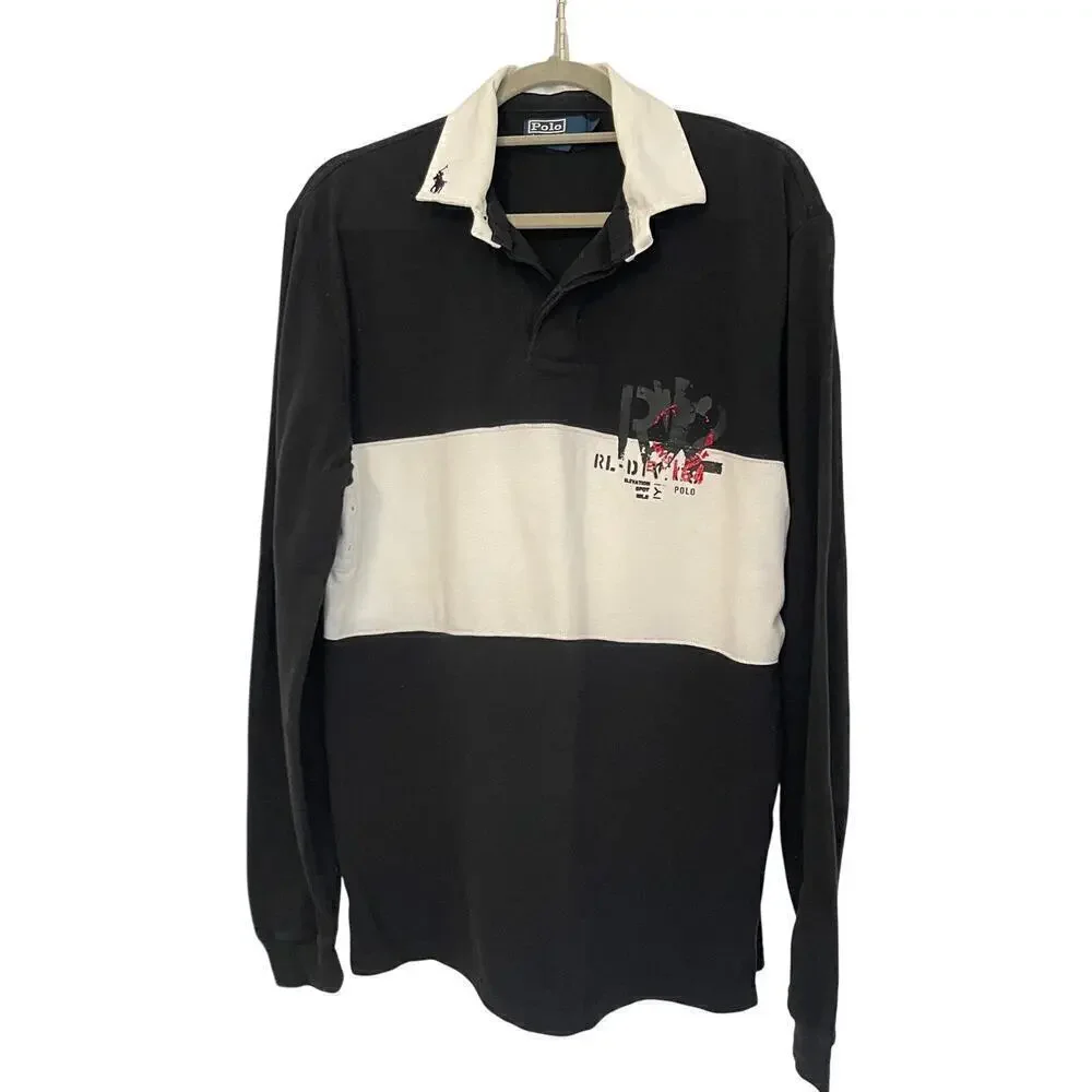 Ralph Lauren Men's Logo Long Sleeves Polo Shirt Size Medium